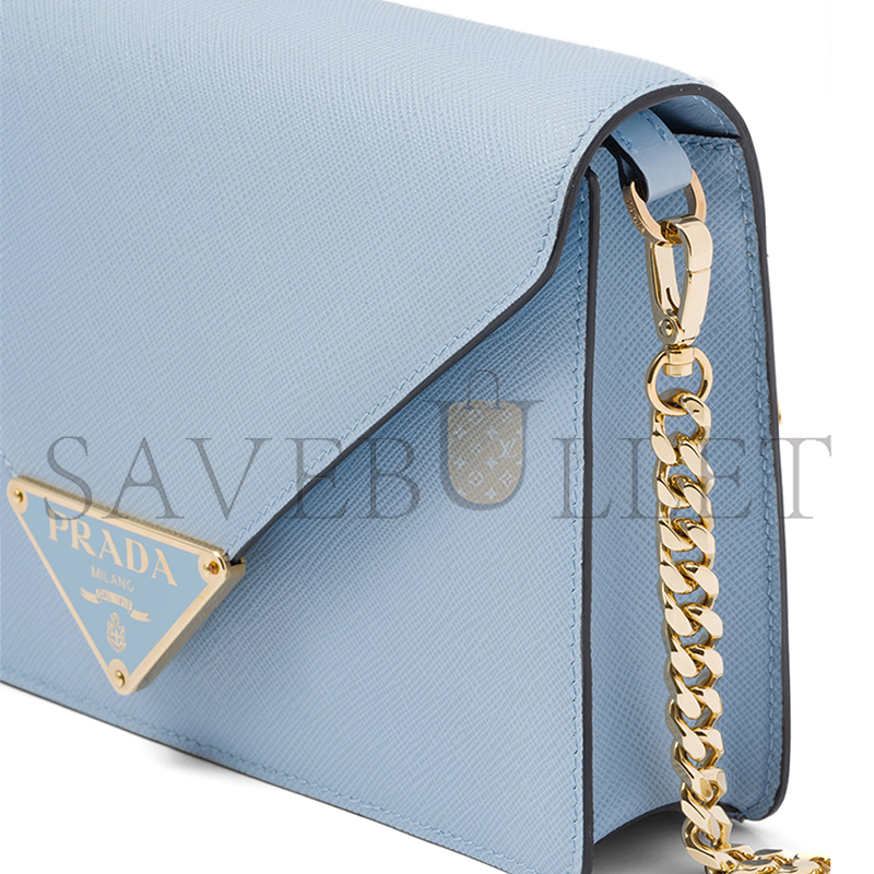 PRADA SAFFIANO LEATHER SHOULDER BAG 1BD318 (21.5*14*4cm)